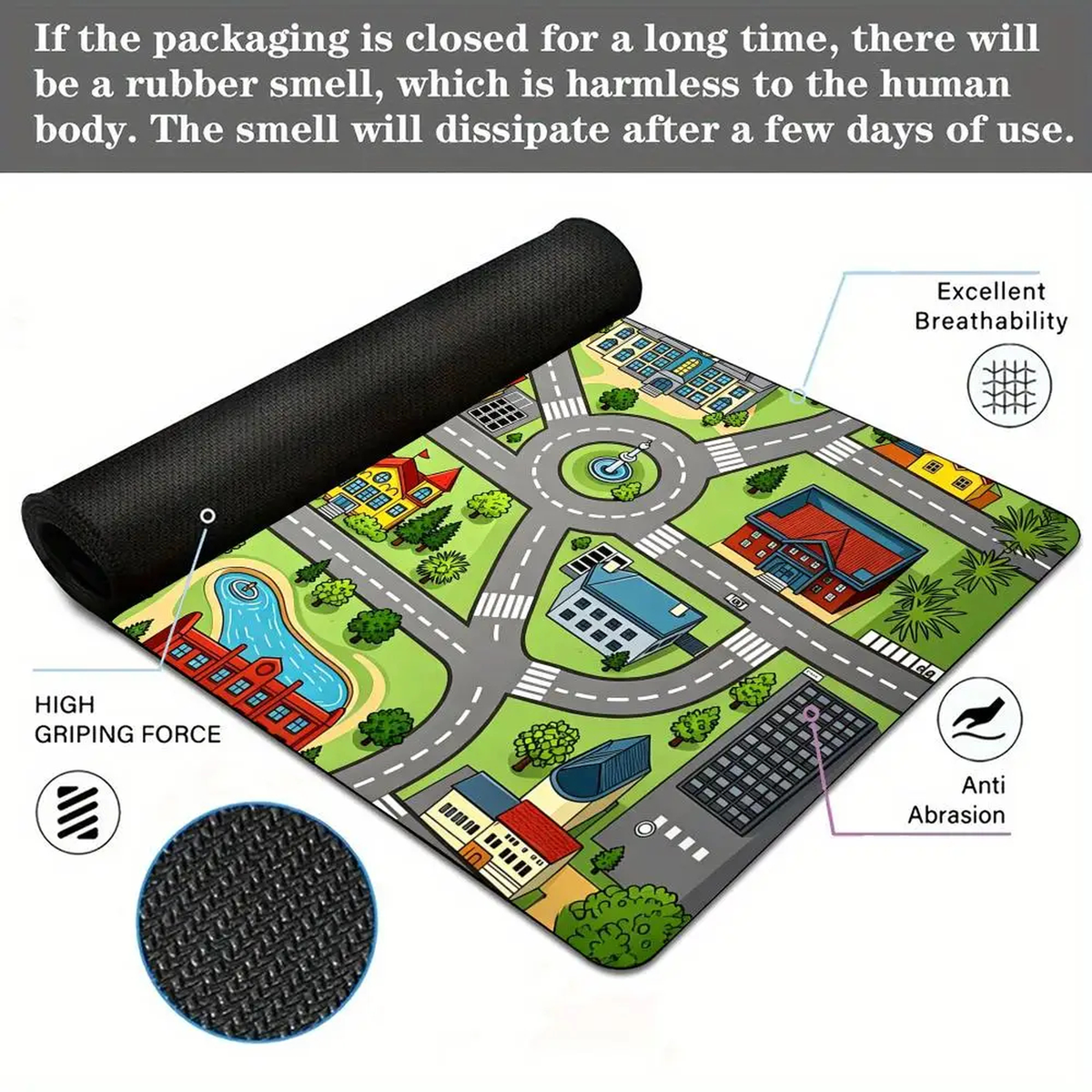 Cartoon City Road Desk Mat