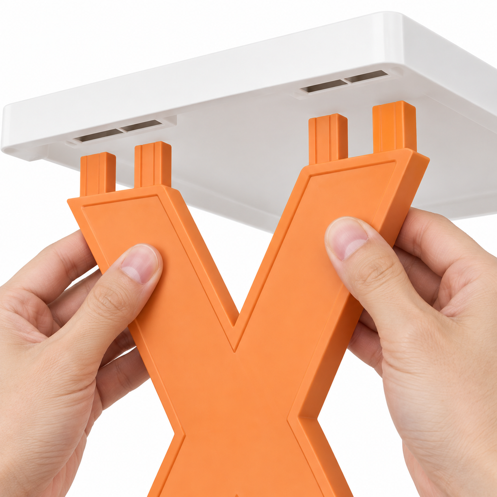 Two-Level X-Frame Shoe Rack