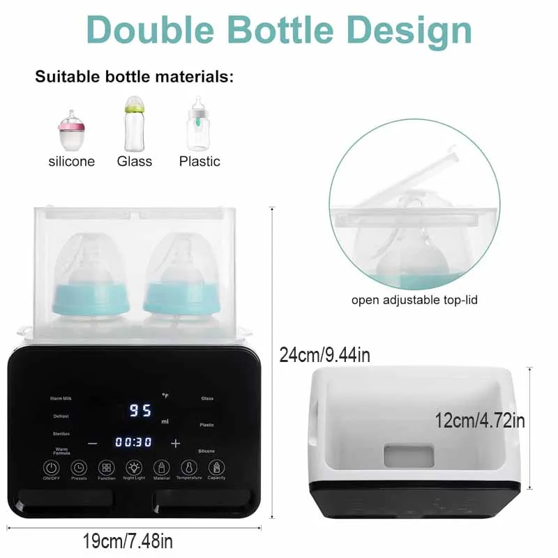 Digital Dual Baby Bottle Warmer