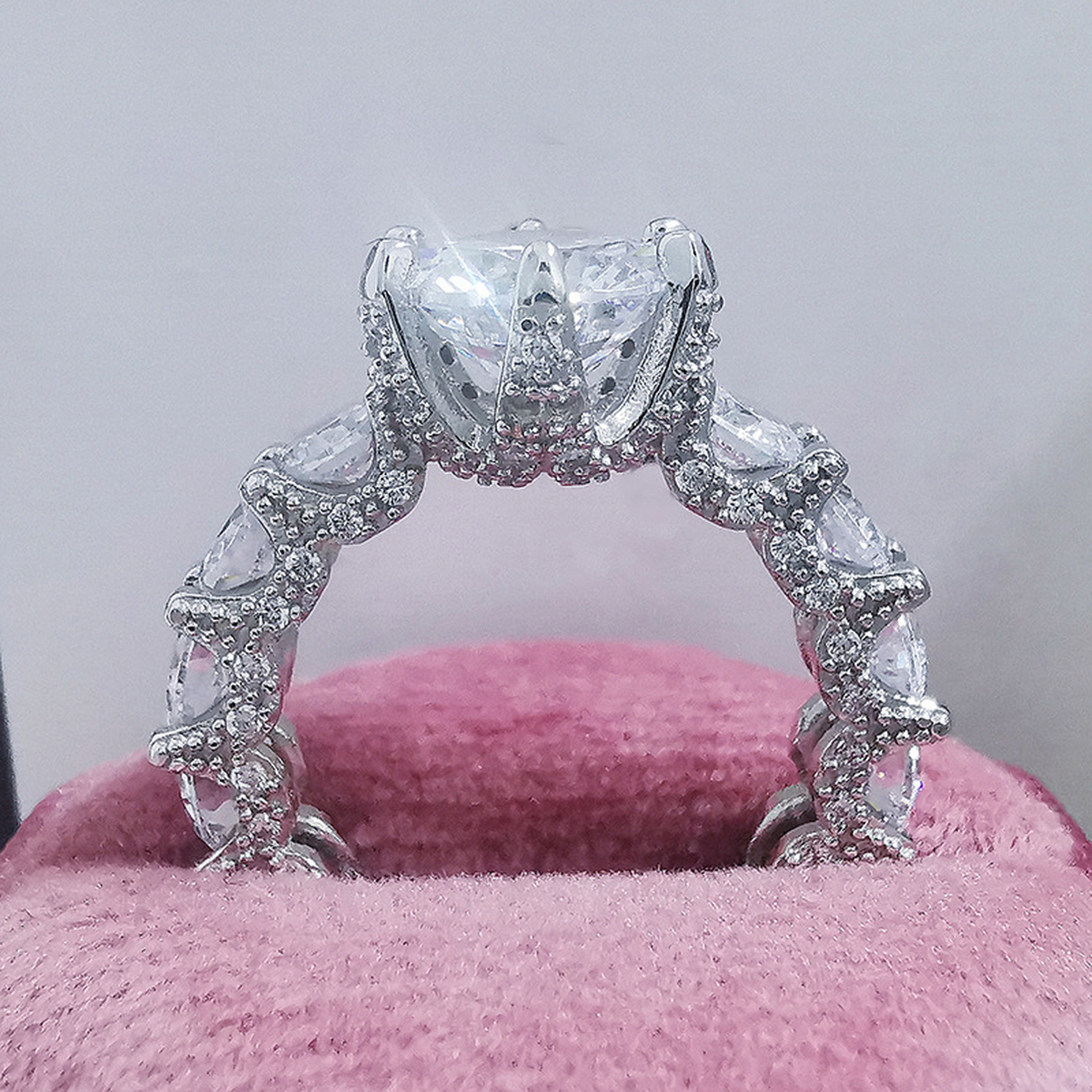Crystal Leaf Statement Ring