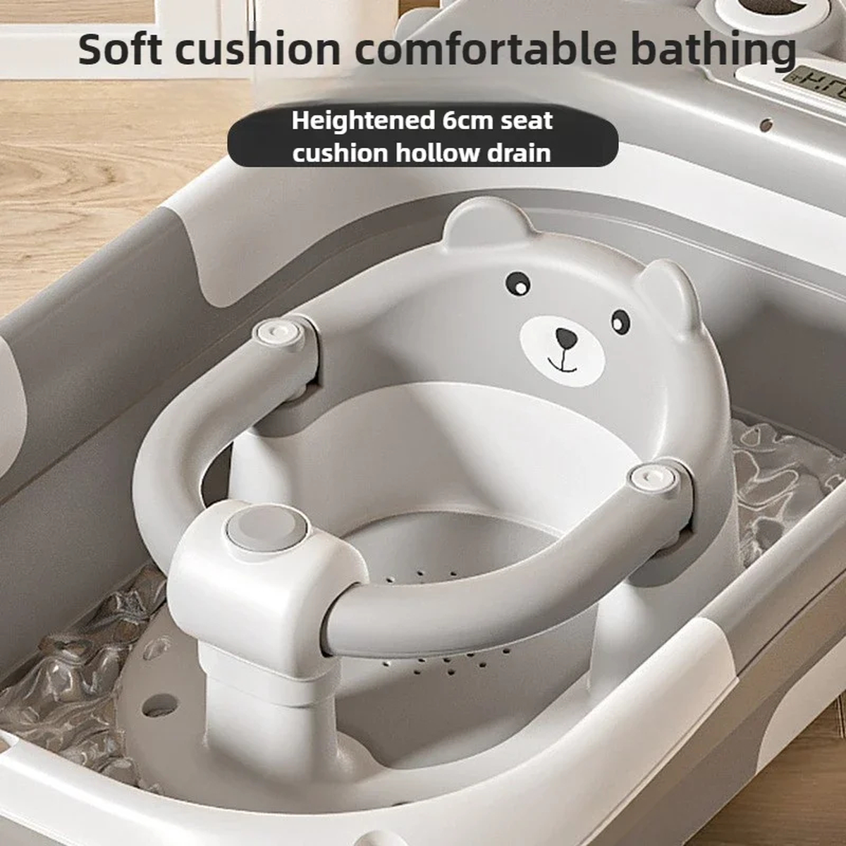 Foldable Baby Bath Support Seat
