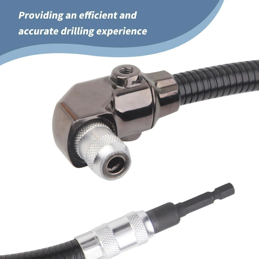 Flexible Right-Angle Drill Attachment