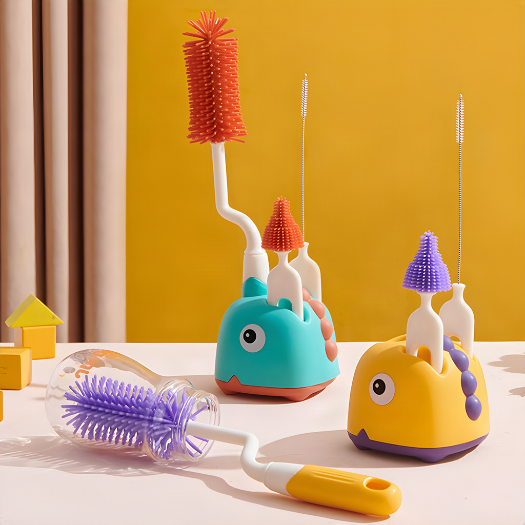 Bottle Brush Set with Storage Base