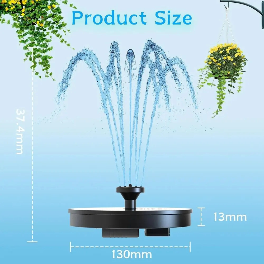 13 cm Floating Solar Fountain