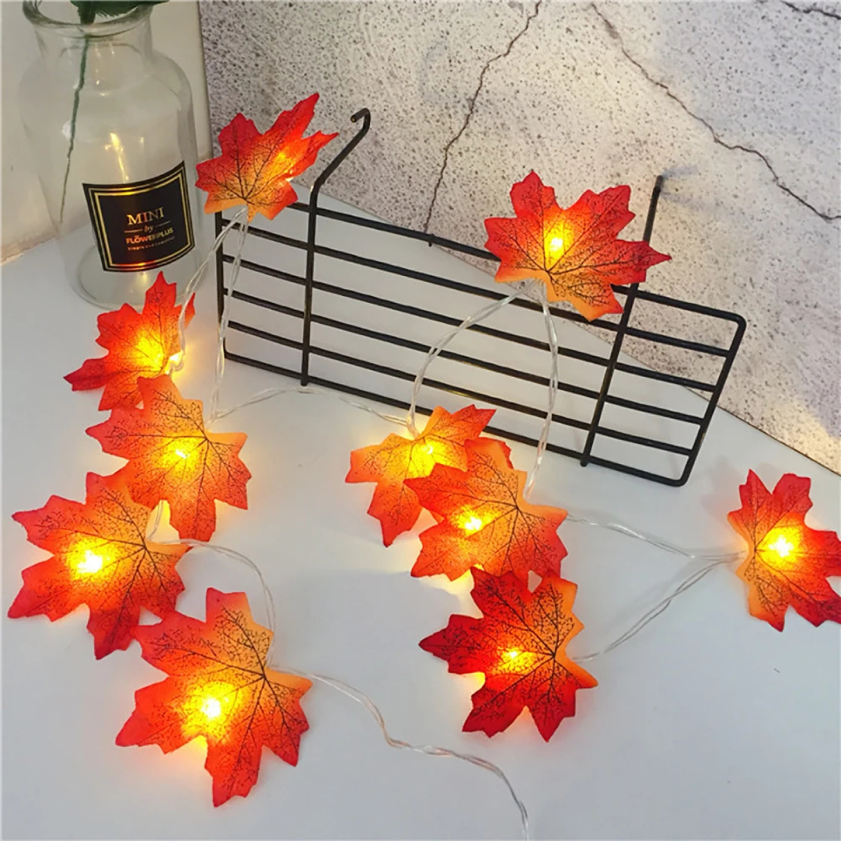 USB Maple Leaf String Lights