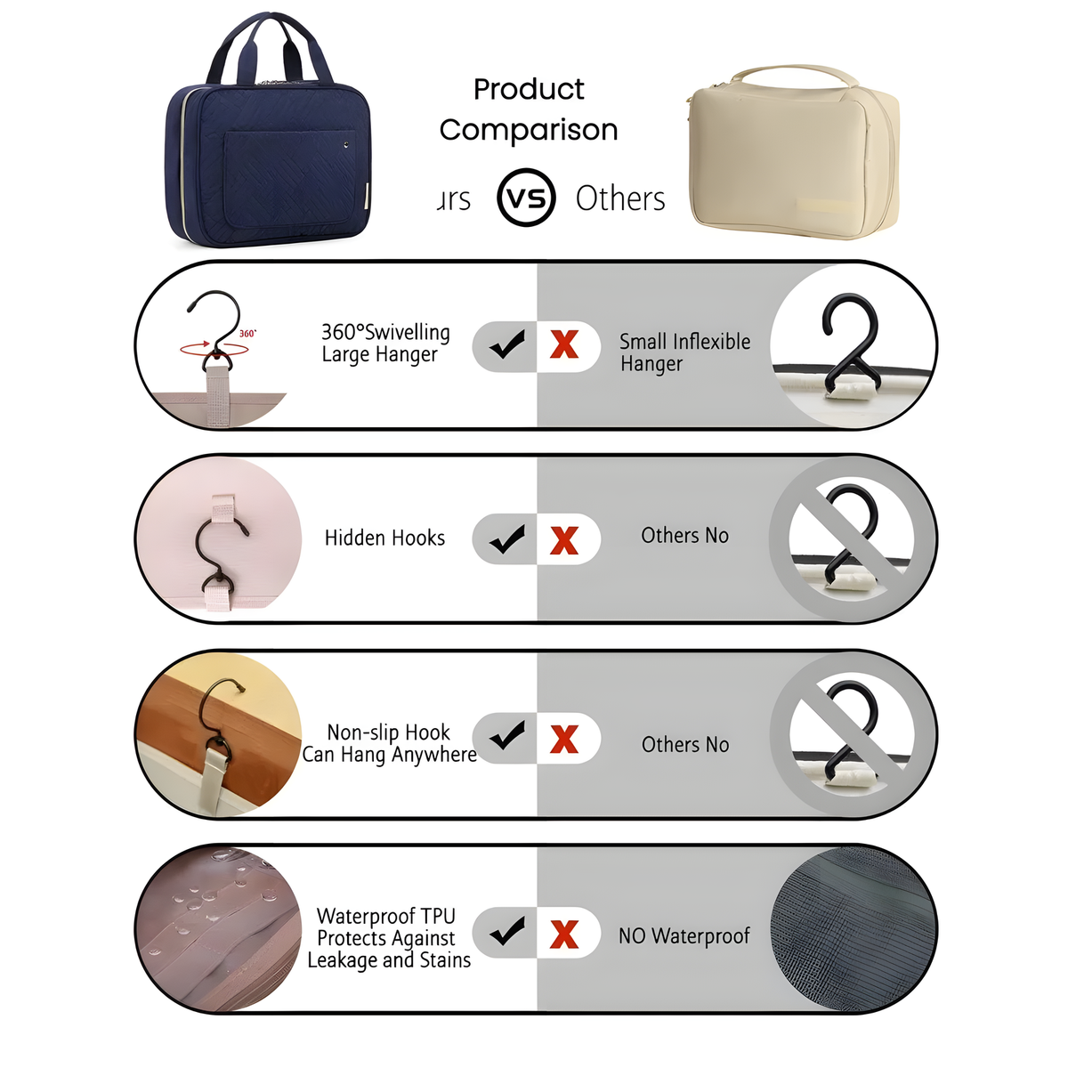 Hanging Travel Toiletry Bag