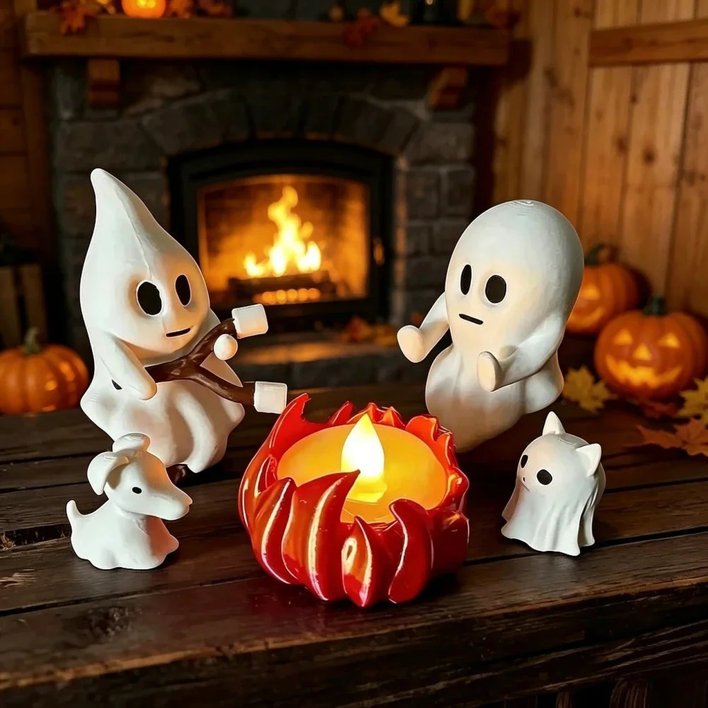 Light-Up Halloween Ghost Decor