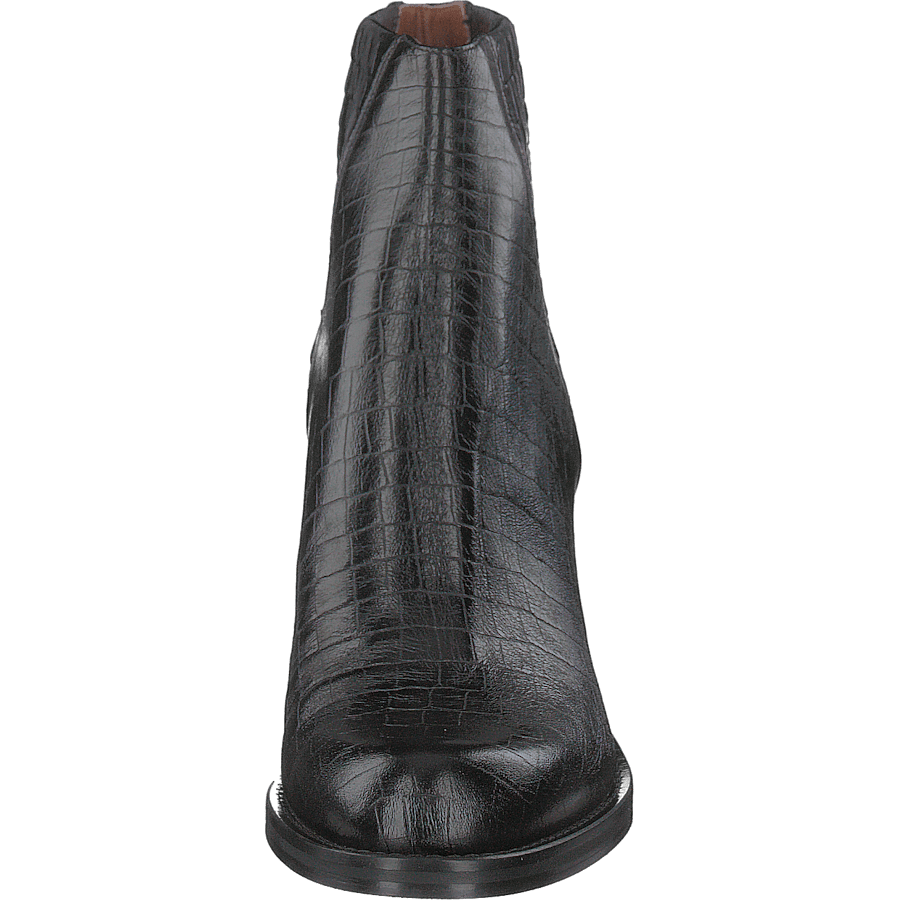 Luisa High Croco Black