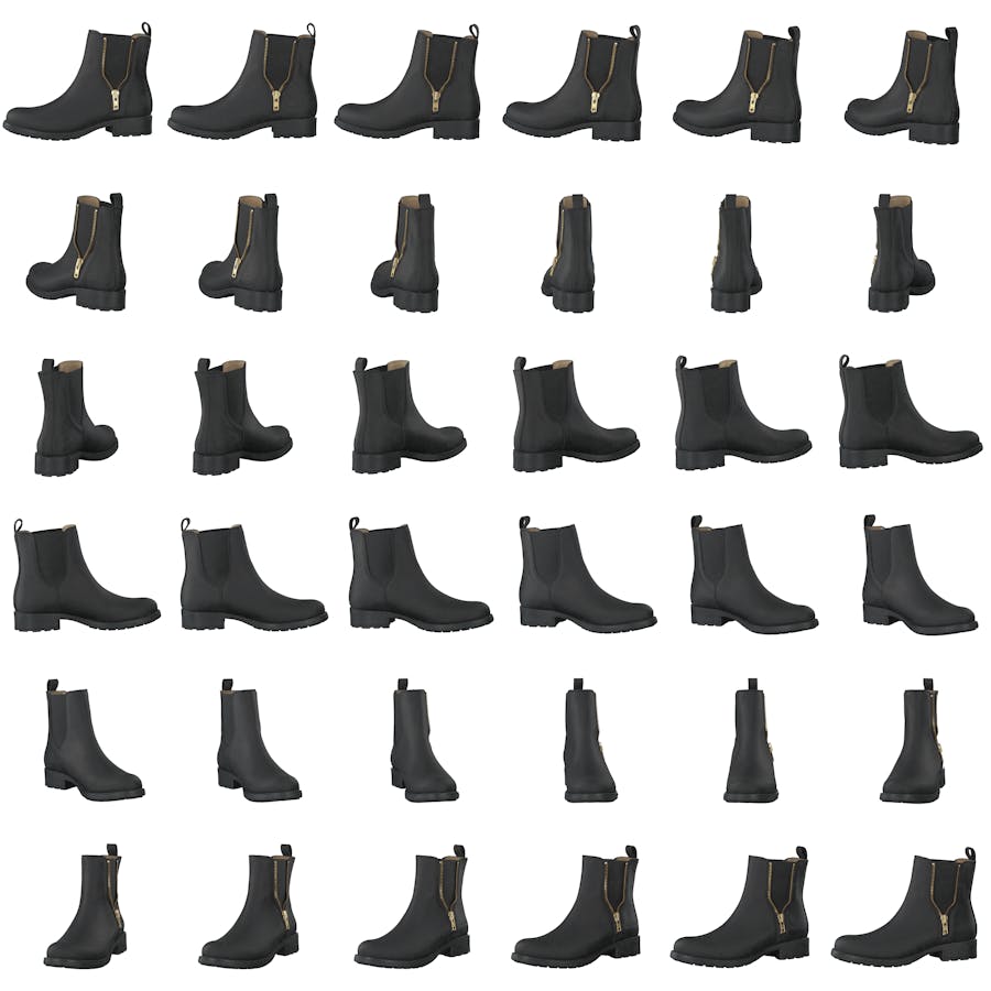 Low Chelsea Boot Black/shiny Gold