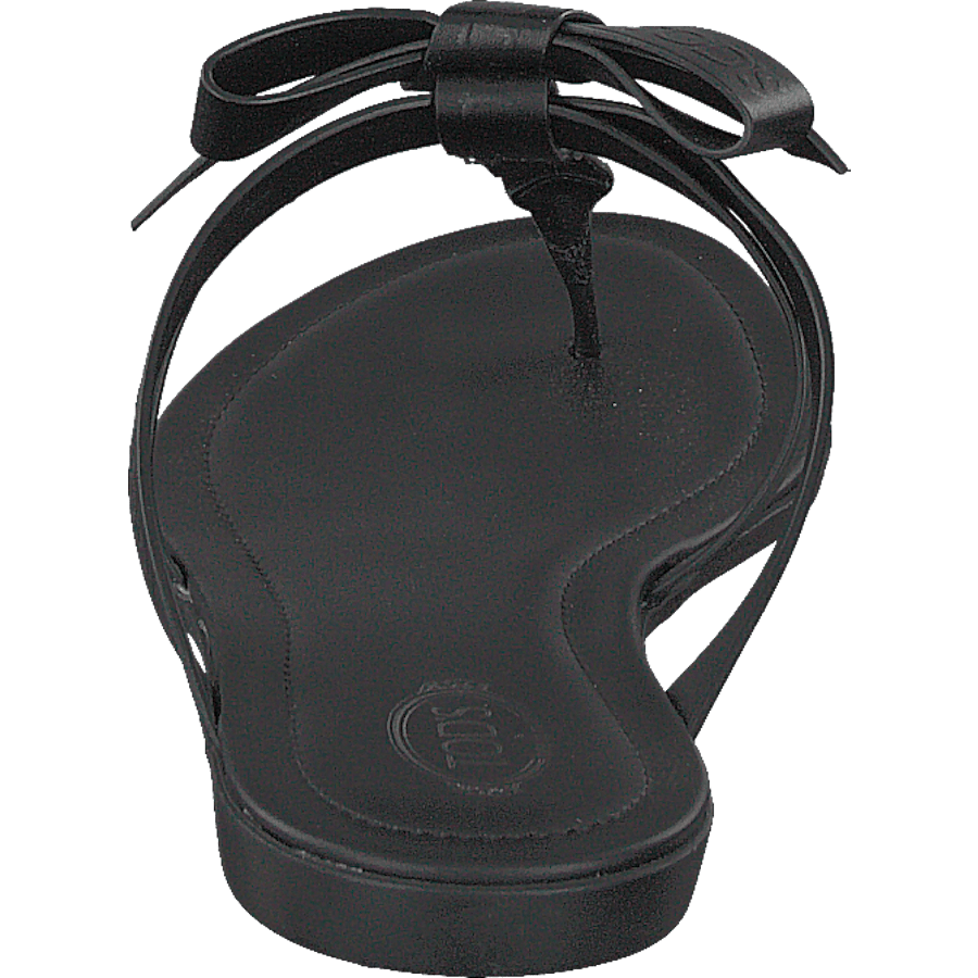 Gomma Bow Sandal Nero