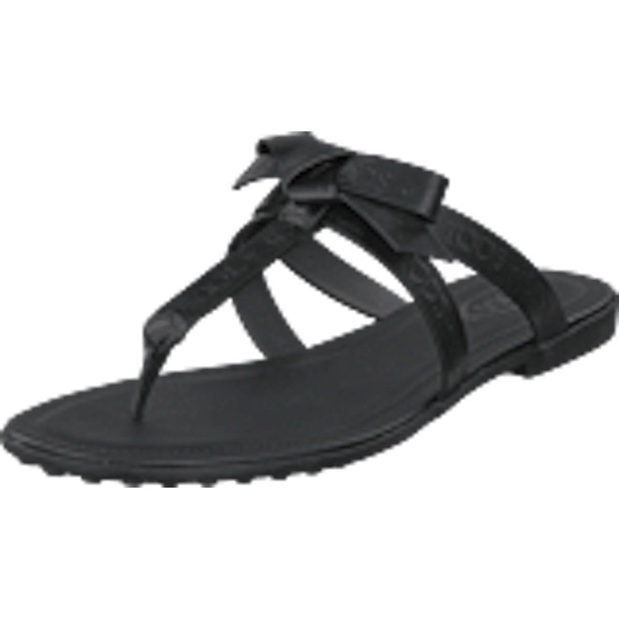 Gomma Bow Sandal Nero