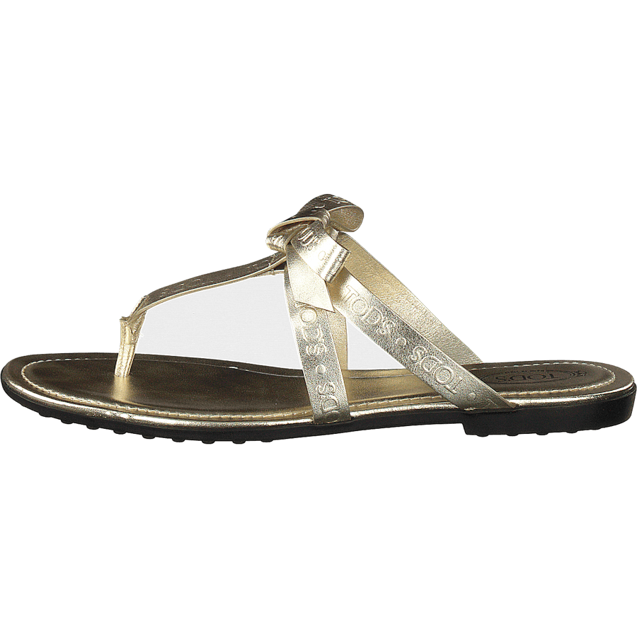 Gomma Bow Sandal Flan