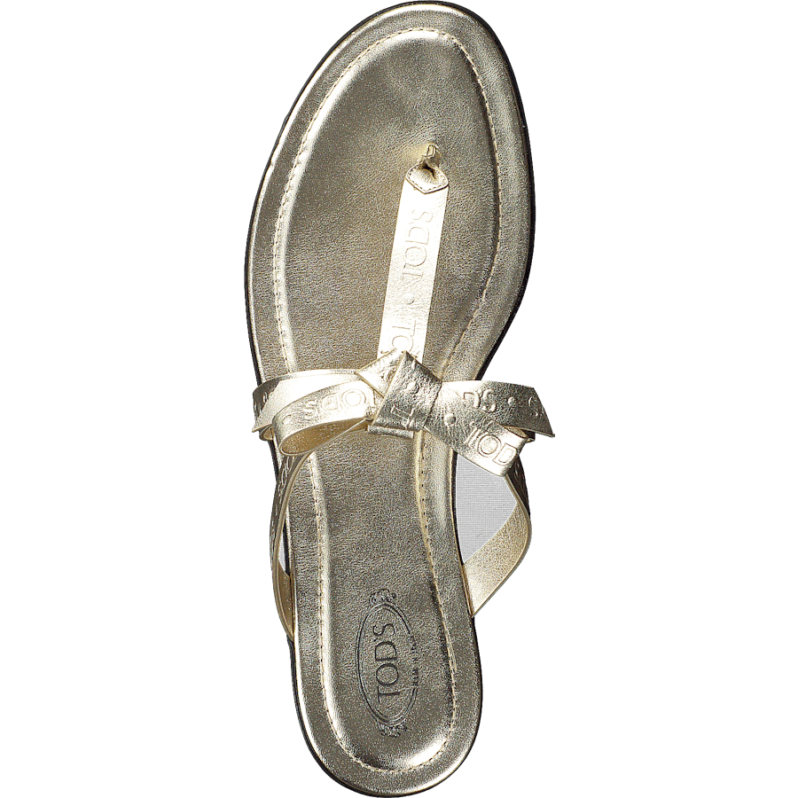 Gomma Bow Sandal Flan
