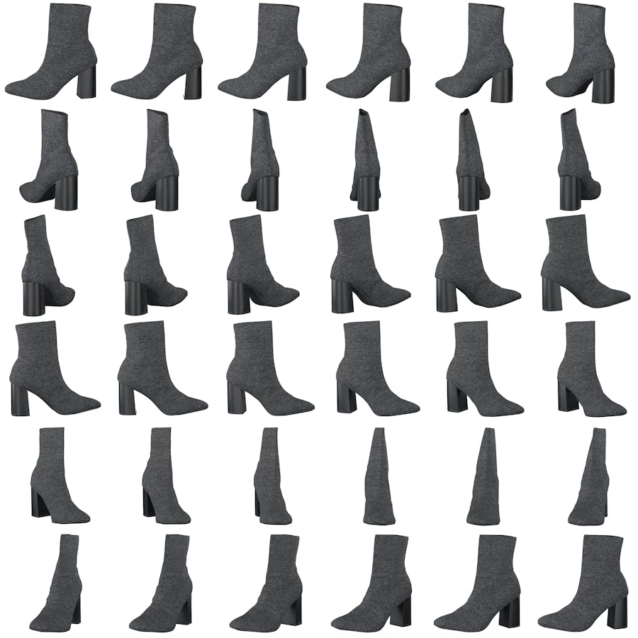 Biaellie Knit Boot Black 5