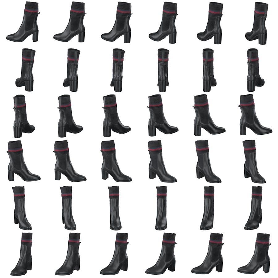 Cosy High Heel Leather Black