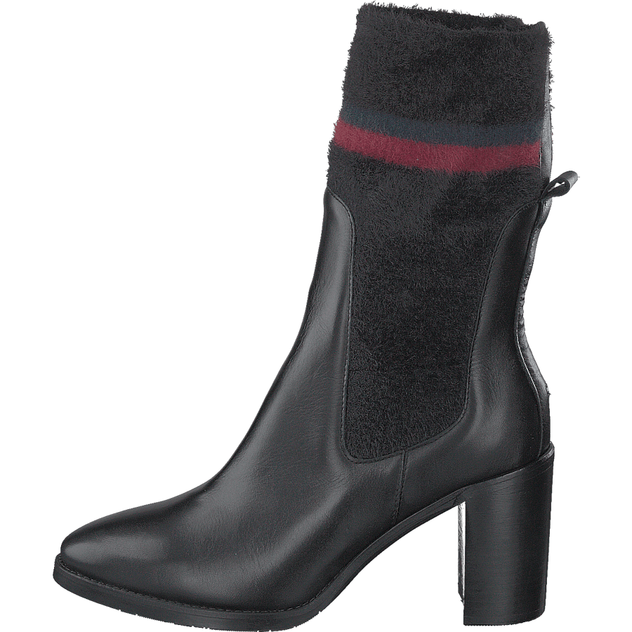Cosy High Heel Leather Black