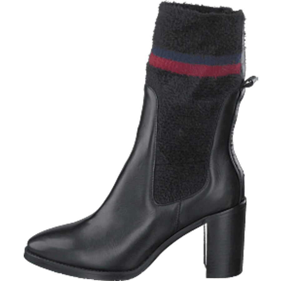 Cosy High Heel Leather Black
