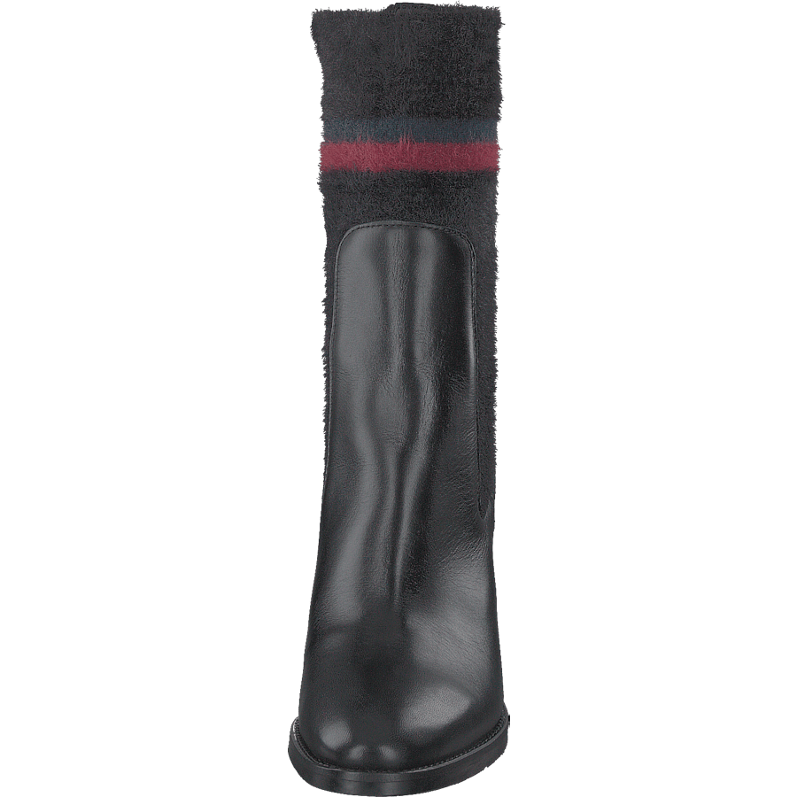 Cosy High Heel Leather Black