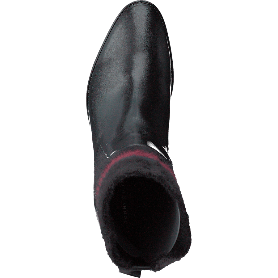 Cosy High Heel Leather Black