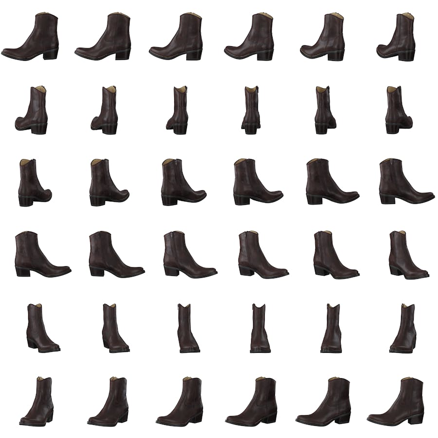 Mid Zip Boot Brown