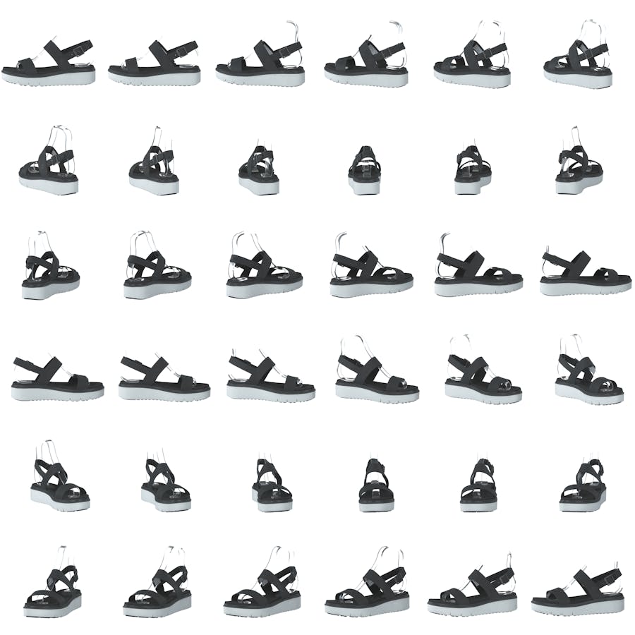 Safari Dawn 2 Band Sandal Jet Black