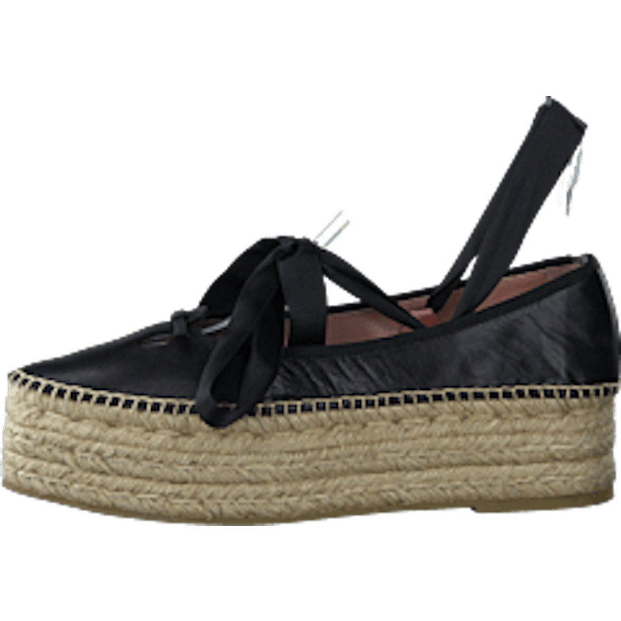 The Mouse Platform Espadrille Black