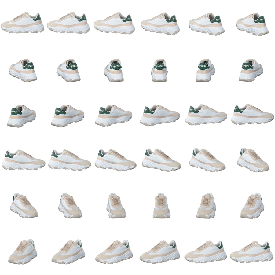 Lace Sneaker Broken White