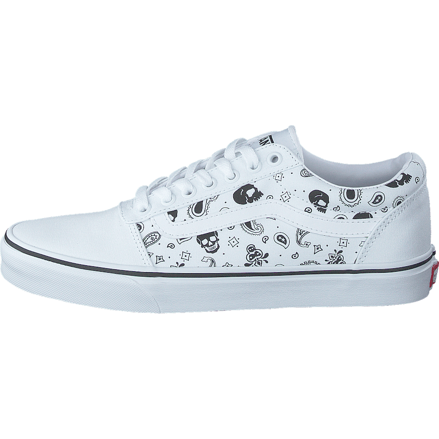 Mn Ward (skull Bandana) White/white