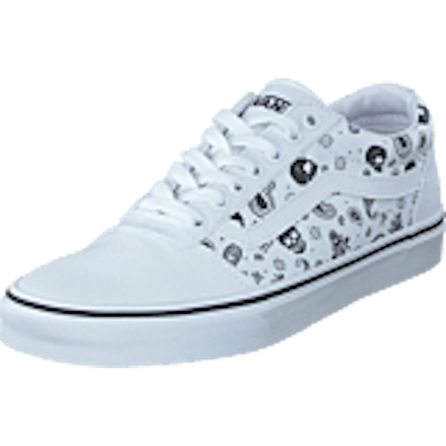 Mn Ward (skull Bandana) White/white