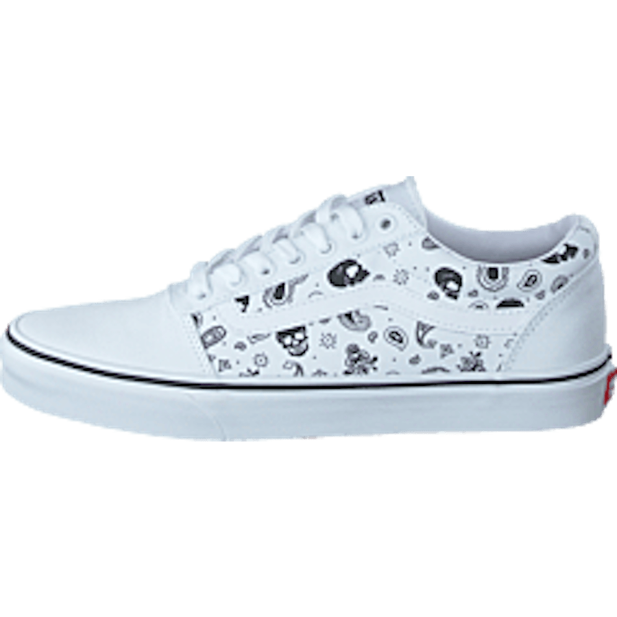 Mn Ward (skull Bandana) White/white