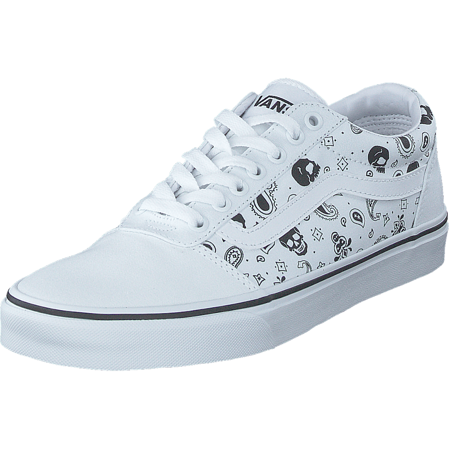 Mn Ward (skull Bandana) White/white