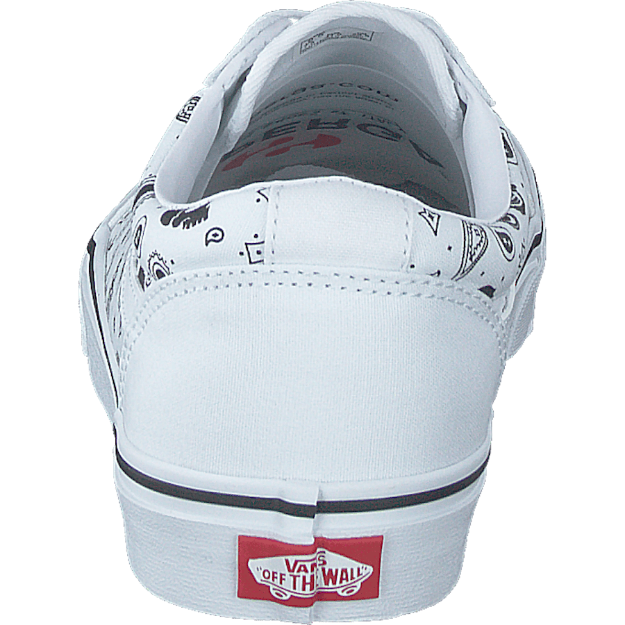 Mn Ward (skull Bandana) White/white