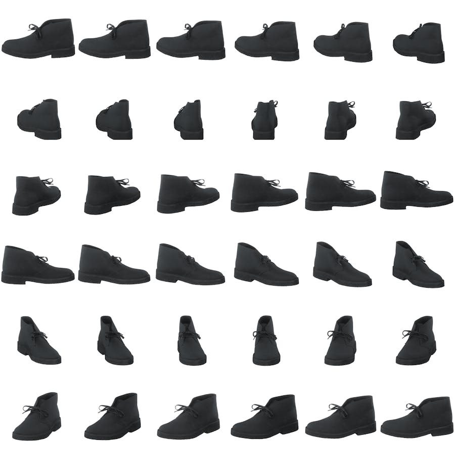 Desert Boot 221 Black Leather