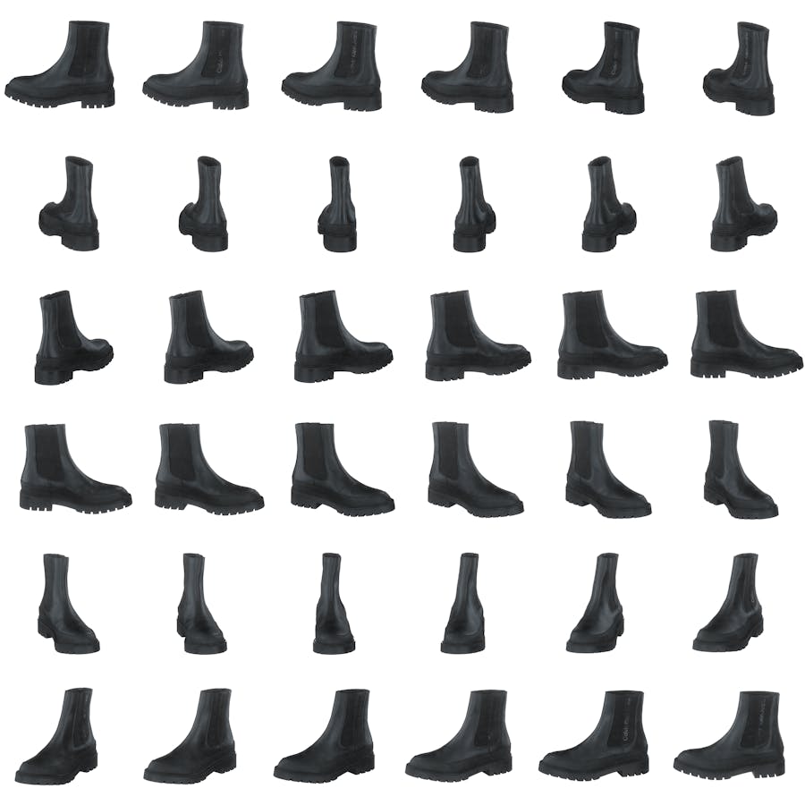 Combat Mid Chelsea Boot Rubber Black