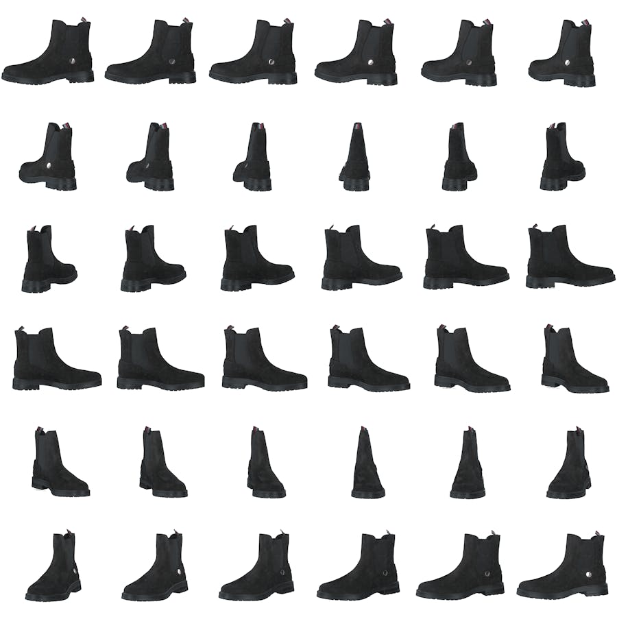 Th Coin Flat Boot Black
