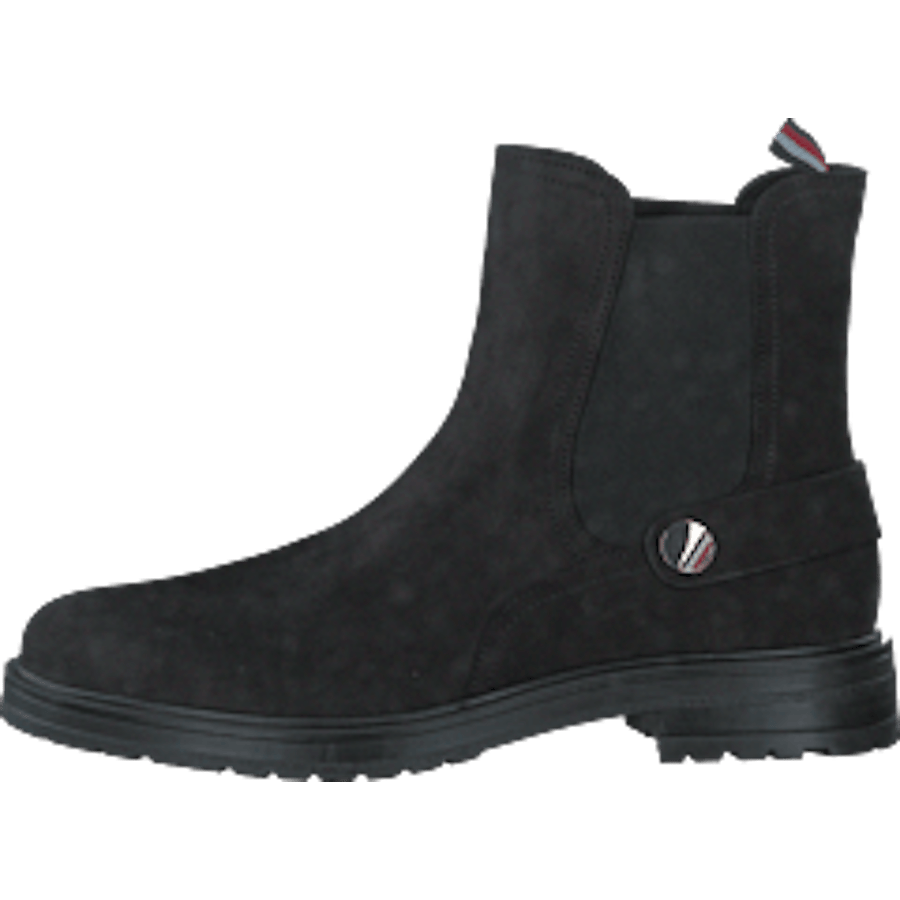 Th Coin Flat Boot Black