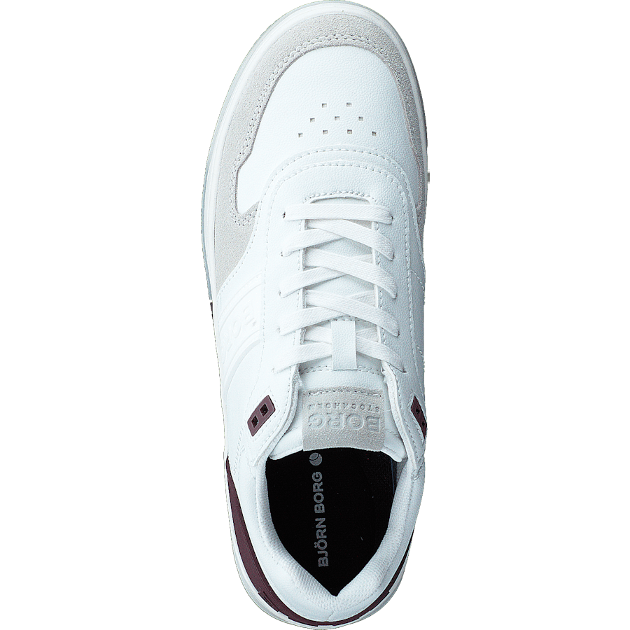 T2300 Ctr W White-burgundy