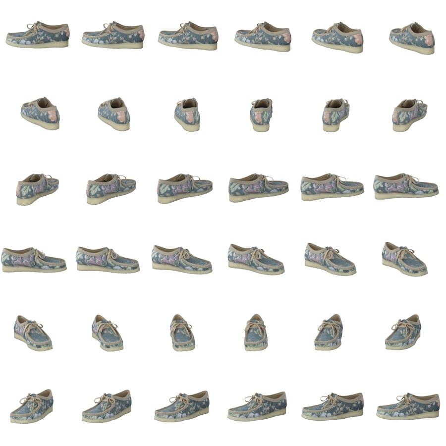 Wallabee Grey Floral