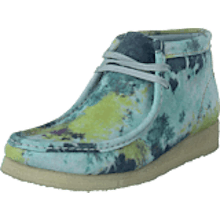 Wallabee Boot. Turquoise Tiedy