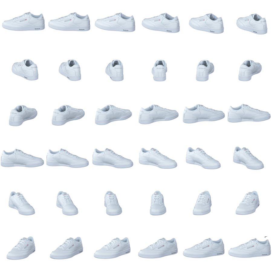 Club C 85 White/sheer Grey
