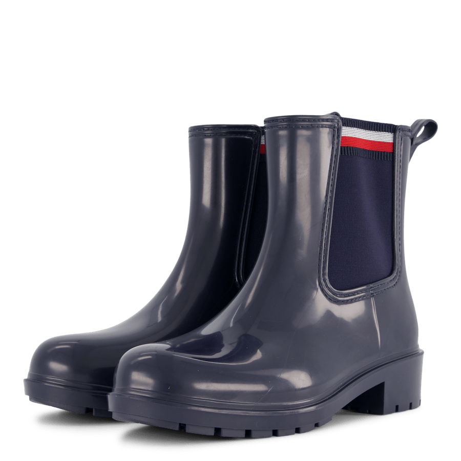 Corporate Elastic Rainboot Blue