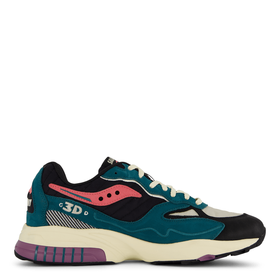 3d Grid Hurricane Green/black