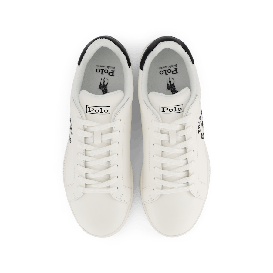 Heritage Court II Leather Sneaker Deckwash White / Black