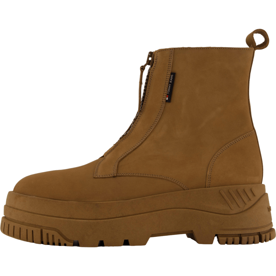 Tjw Zip  Up Flatform Nubuck Bo Light Sepia Brown