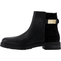 Th Logo Leather Mix Chelsea Black