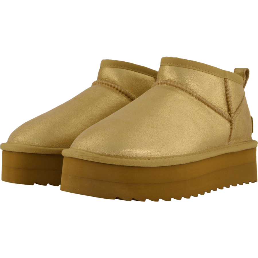 Lowboot Plateau Metallic Tan