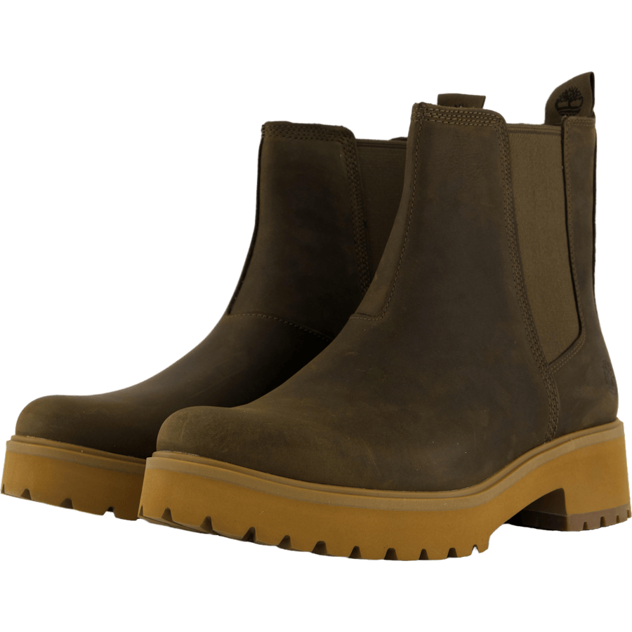 Mid Chelsea Boot Olv Full Grain