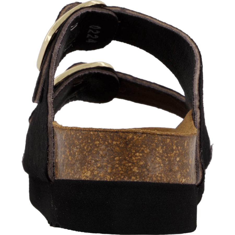Ilary 2 Straps Fur Ad Black