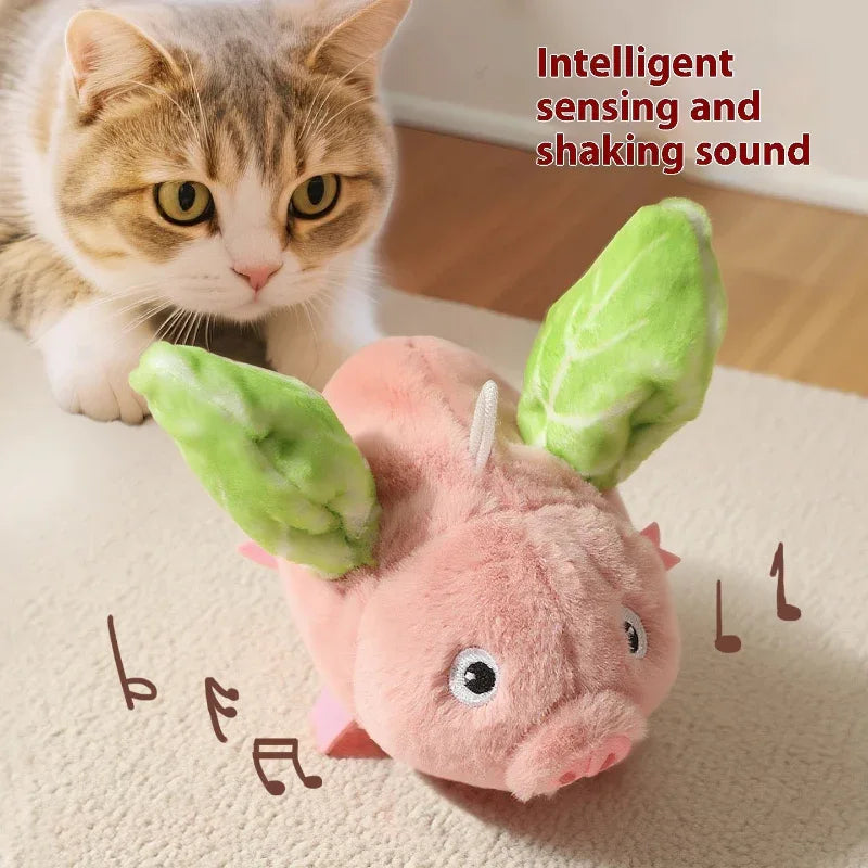 Electric Pig Simulation Cat Dog Pet Toy