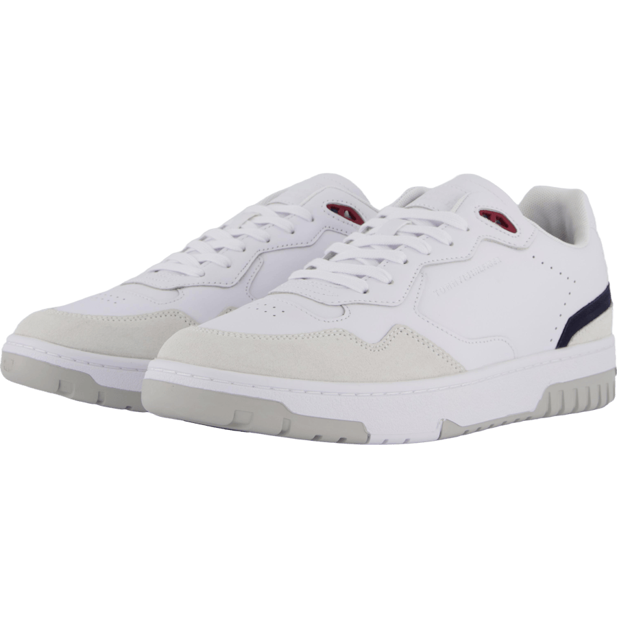 Th Basket Street Leather White